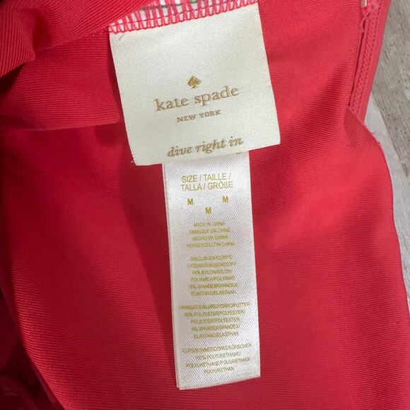 Kate Spade New York Pink Sands Beach Peep Hole One-Piece Swimsuit Size Medium - Picture 4 of 6